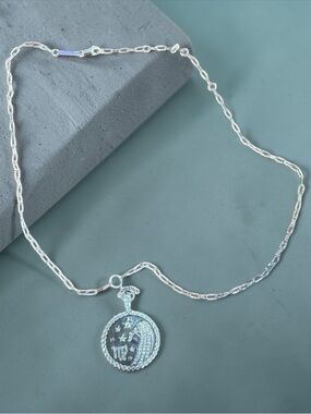 Melinda Maria Sterling Silver Virgo Pendant Necklace - Silver